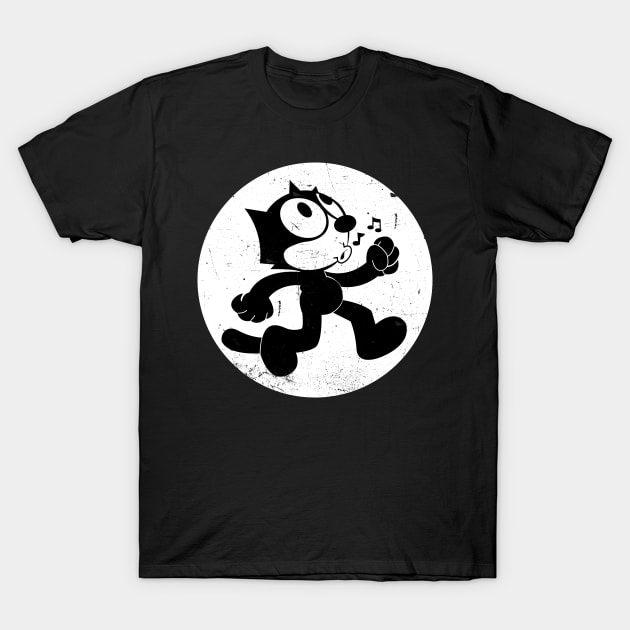 Felix The Cat Walking Whistle T-Shirt by technofaze